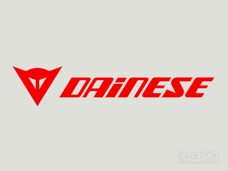 2x Dainese Vinyl Transfer Decal