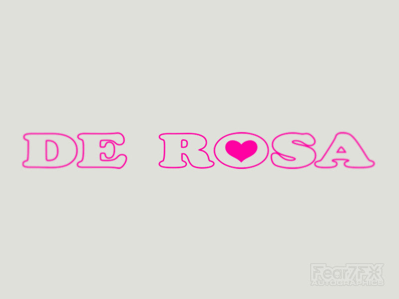 2x De Rosa Vinyl Transfer Decal