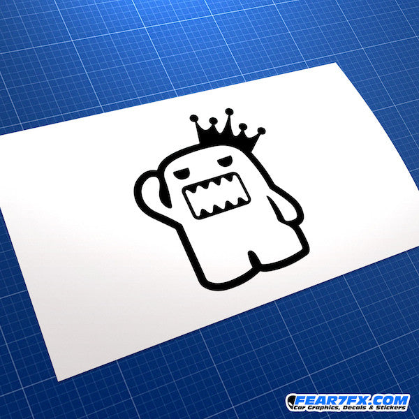 Domo Kun King Jap Mascot JDM Car Vinyl Decal Sticker
