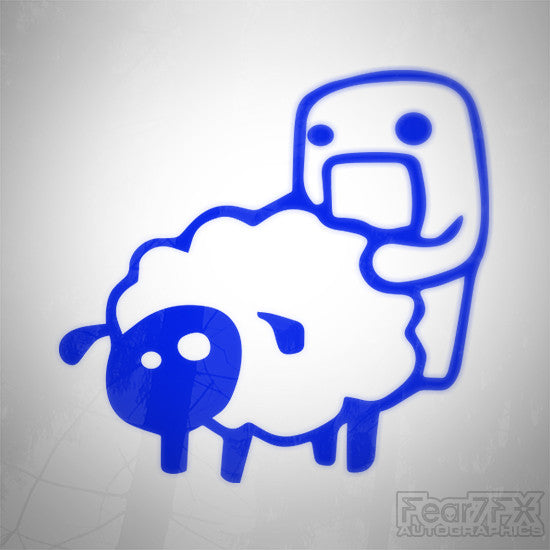 Domo Kun Sheep Funny Euro Decal Sticker V6