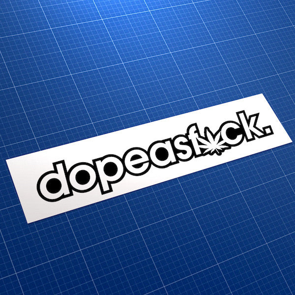 Dope As Fuck Marijuana/Weed Style JDM Car Vinyl Decal Sticker