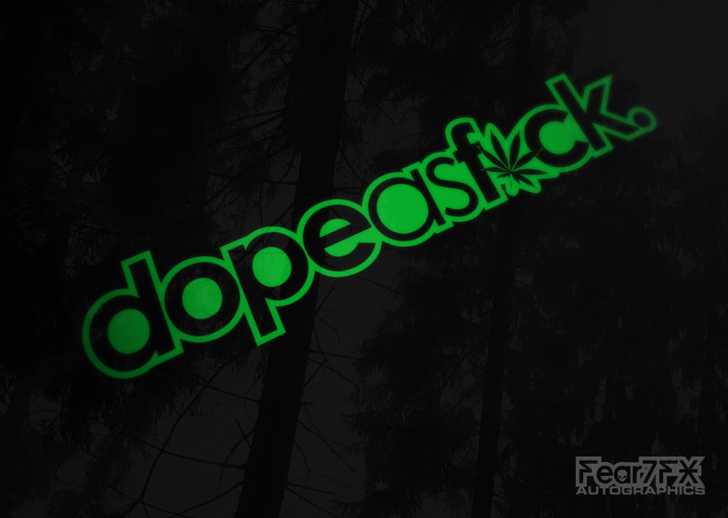 Dope As Fuck Marijuana/Weed Style JDM Car Vinyl Decal Sticker