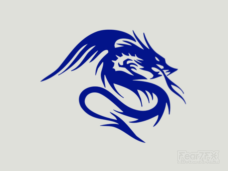 2x Dragon Vinyl Transfer Decal