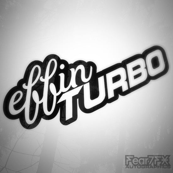 Effin Turbo JDM Euro Decal Sticker V2