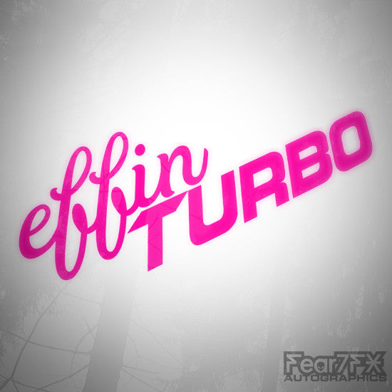 Effin Turbo JDM Euro Decal Sticker V1