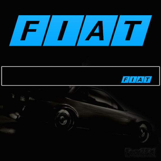 Fiat V2 Vinyl Windscreen SunStrip Any 2 Colours