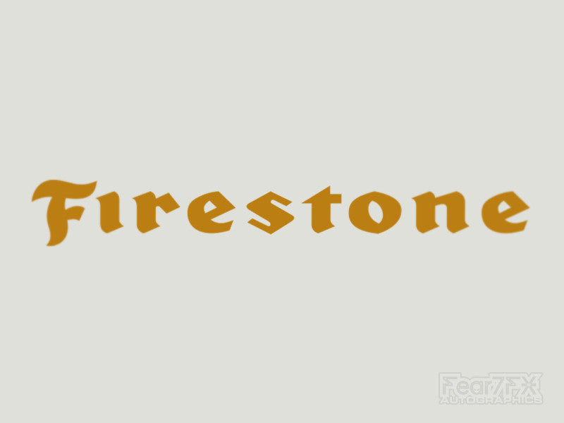 2x Firestone Vinyl Transfer Decal