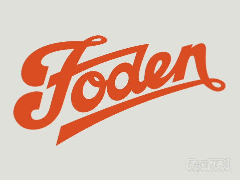 2x Foden Vinyl Transfer Decal