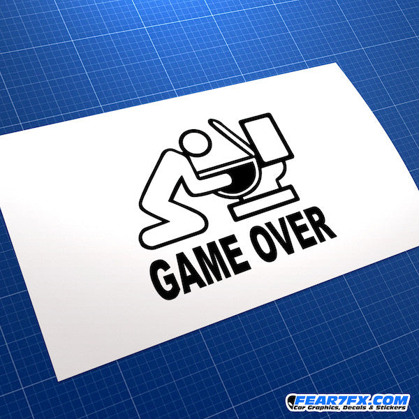 Game Over JDM Car Vinyl Decal Sticker