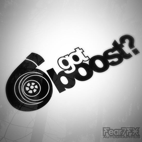 Got Boost? JDM Euro Turbo Decal Sticker