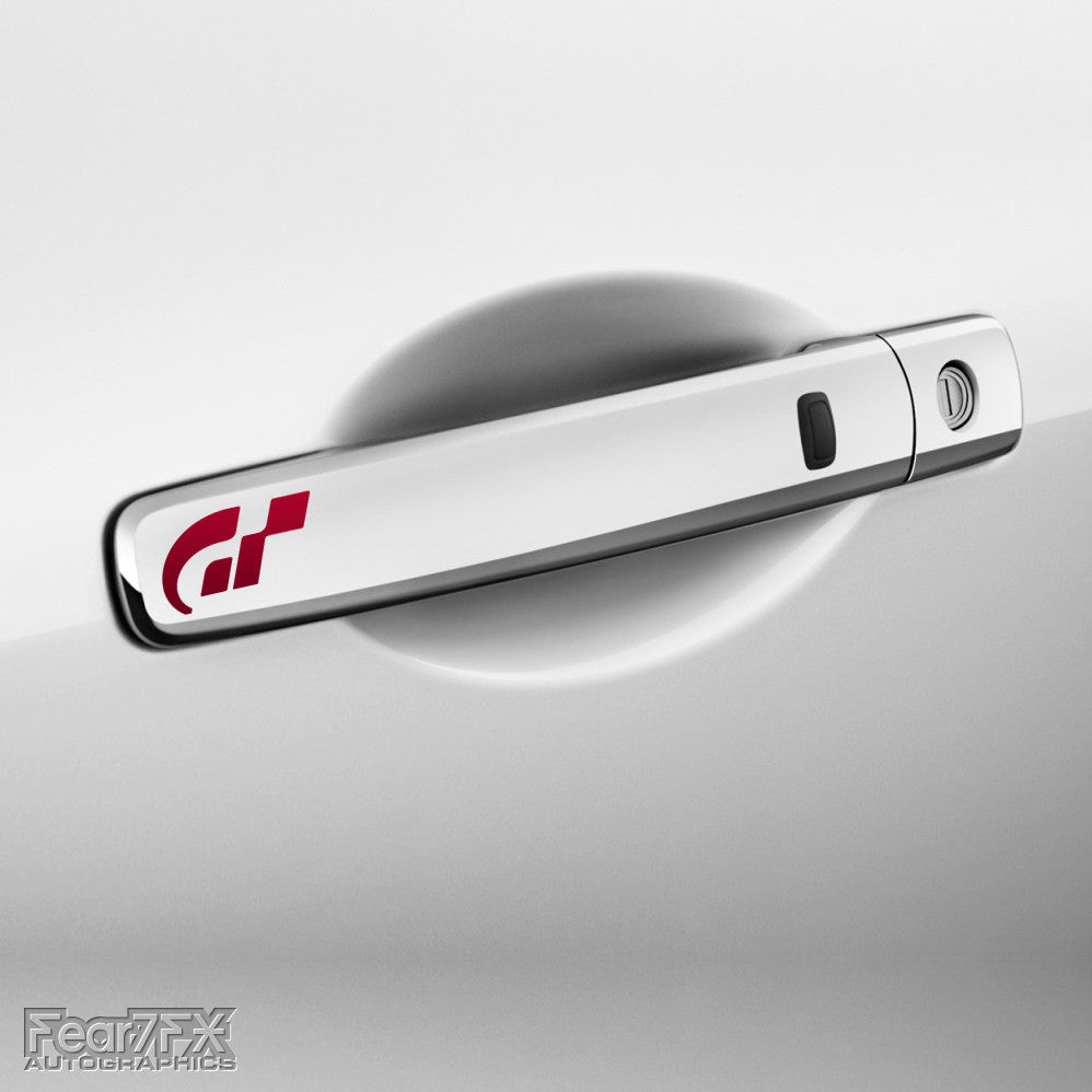 4x Gran Turismo GT Door Handle Vinyl Decals