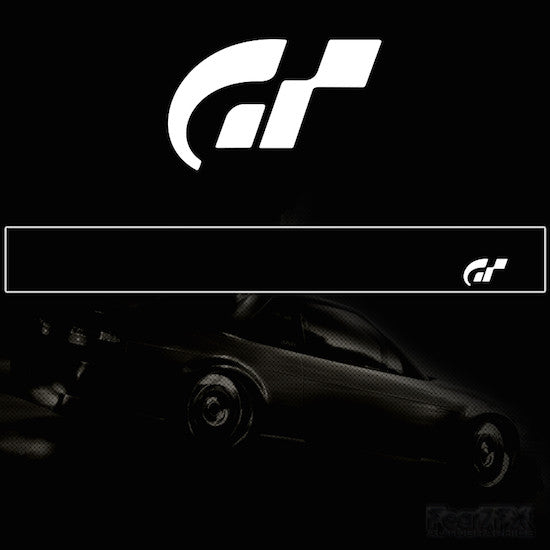 Gran Turismo Logo V2 Vinyl SunStrip Any 2 Colours