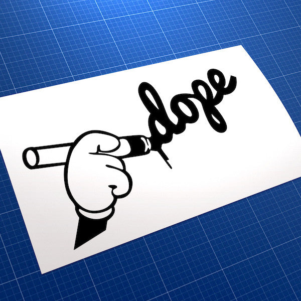 Dope Toon Graffiti Style JDM Car Vinyl Decal Sticker