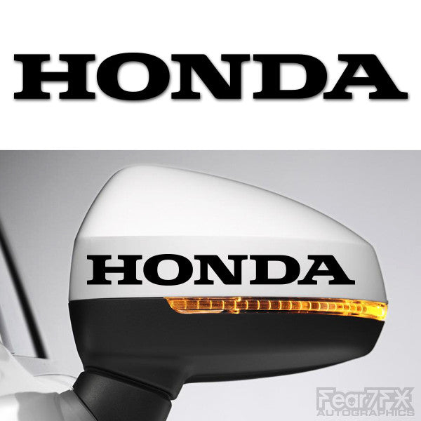 2x Honda Side Mirror Vinyl Transfer Decals