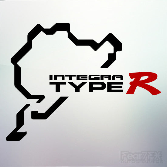 1x Integra Type R Nurburgring Vinyl Transfer Decal