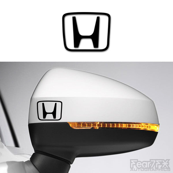 2x Honda Logo Side Mirror Vinyl Transfer Decals