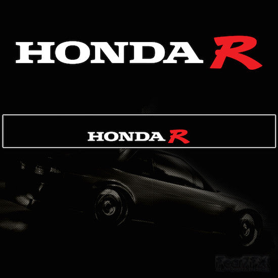 Honda R Vinyl Windscreen SunStrip Any 3 Colours