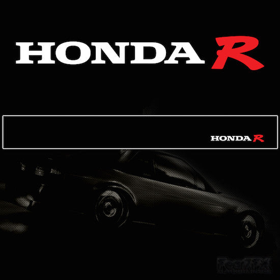 Honda R V2 Vinyl Windscreen SunStrip Any 3 Colours