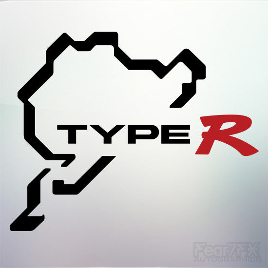 1x Type R Nurburgring Vinyl Transfer Decal
