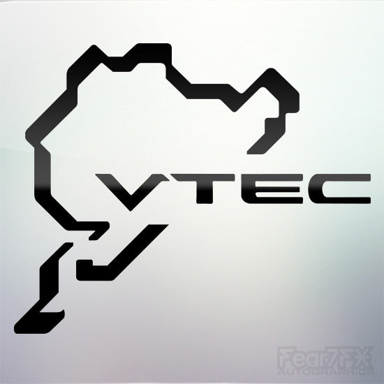 1x Honda VTEC Nurburgring Vinyl Transfer Decal