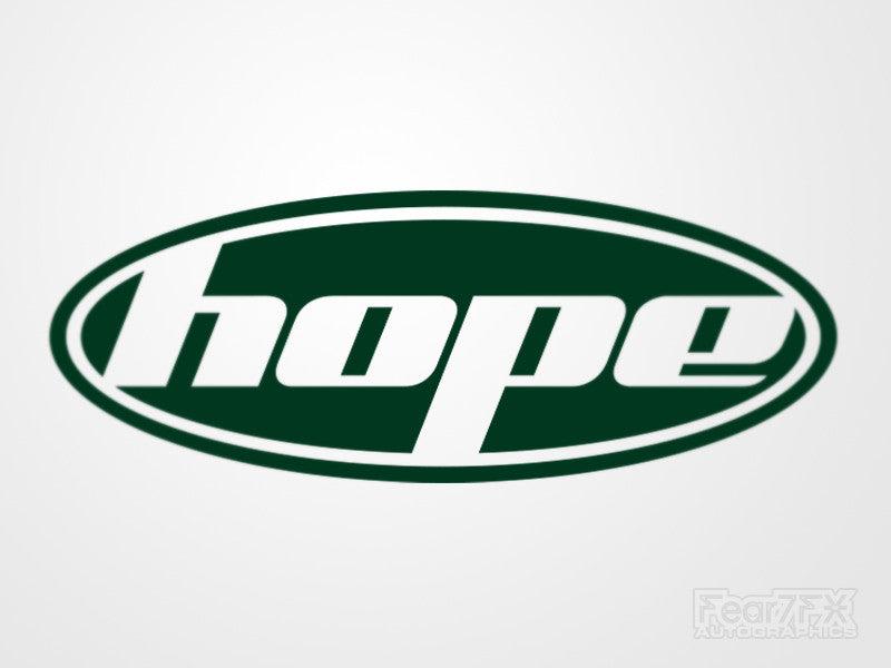 2x Hope Cycling Vinyl Transfer Decal