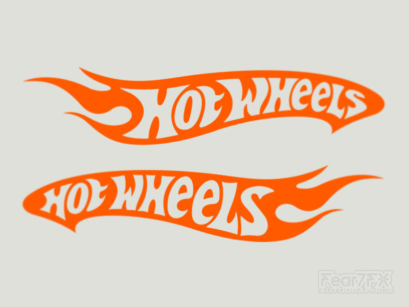 2x Hot Wheels V2 Vinyl Transfer Decal