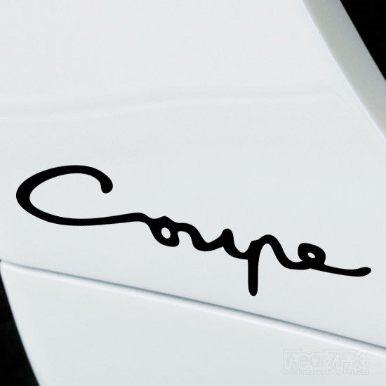 2x Hyundai Coupe Performance Tuning Vinyl Decal