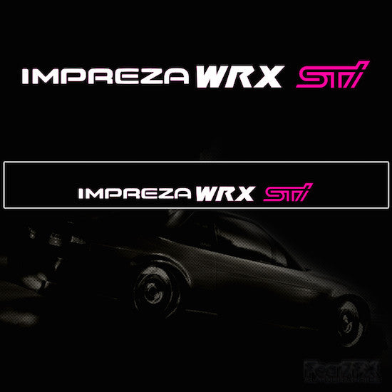 Impreza WRX STI Vinyl Windscreen SunStrip Any 3 Colours