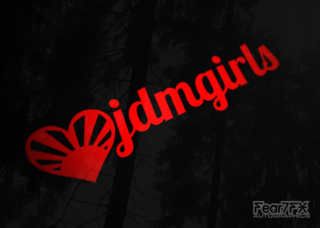 JDM GirlsCar Vinyl Decal Sticker