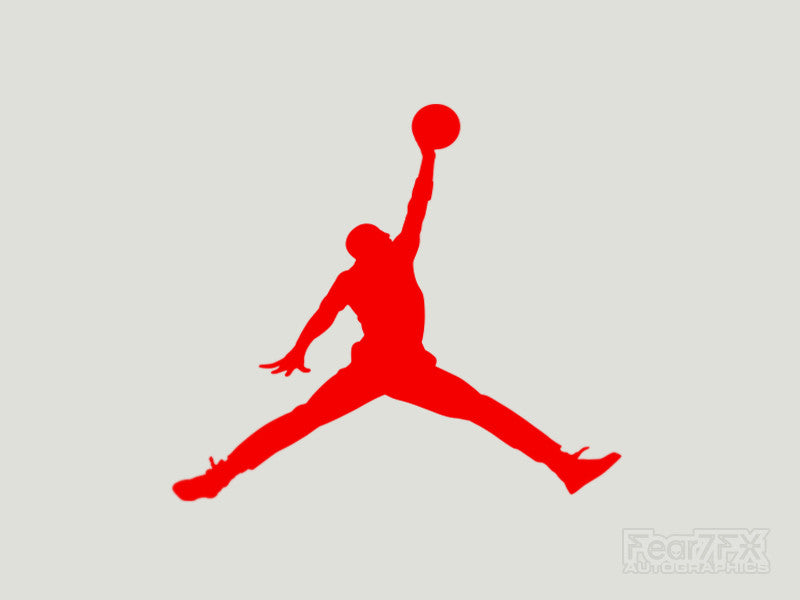 2x Jordan Basketball Vinyl Transfer Decal