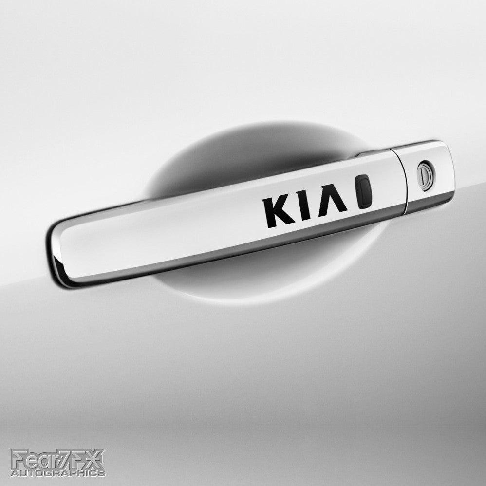 4x KIA Door Handle Vinyl Decals