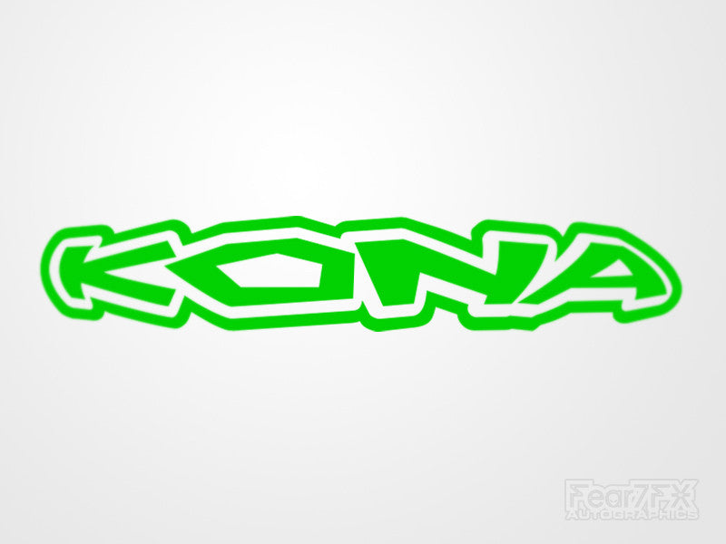 2x Kona V1 Vinyl Transfer Decal