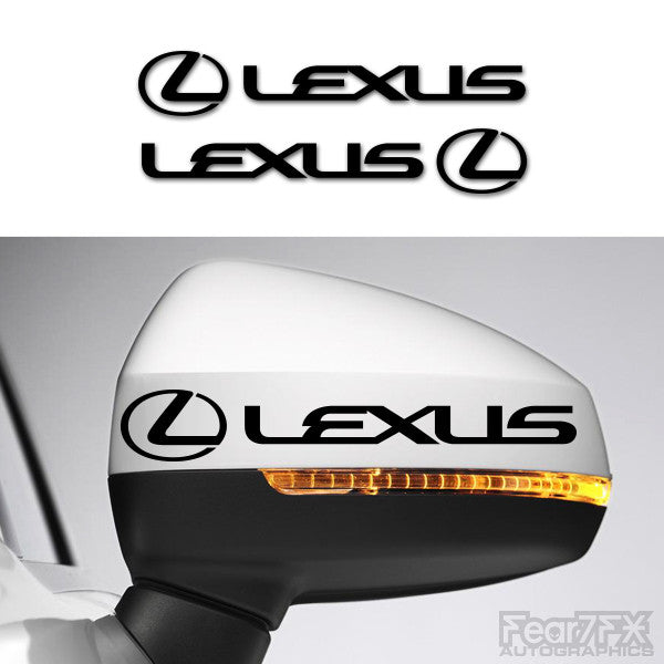 2x Lexus Side Mirror Vinyl Transfer Decals