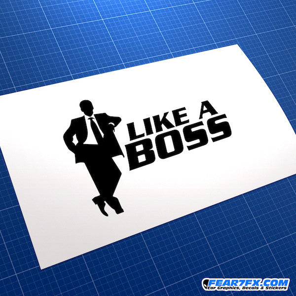 Like A Boss Funny JDM Car Vinyl Decal Sticker