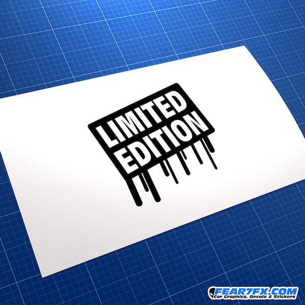Limited Edition Car Vinyl Decal Sticker