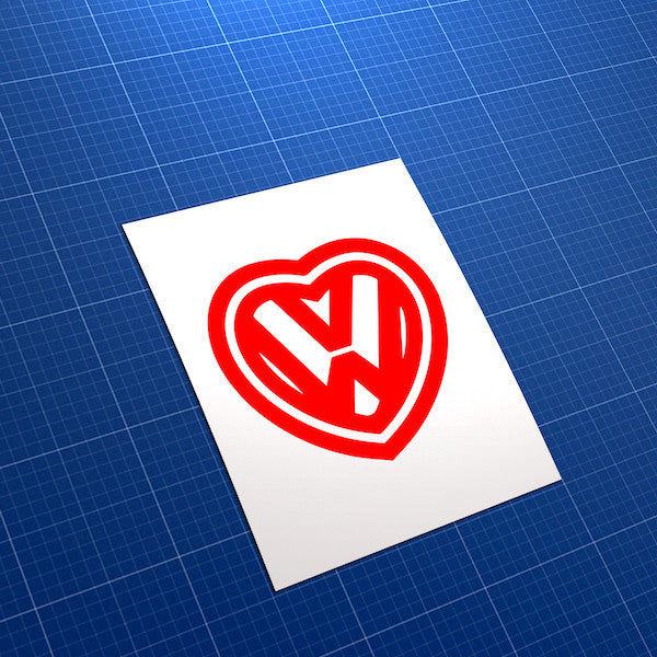 Love VW JDM Car Vinyl Decal Sticker