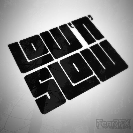 Low and Slow Euro Decal Sticker V2