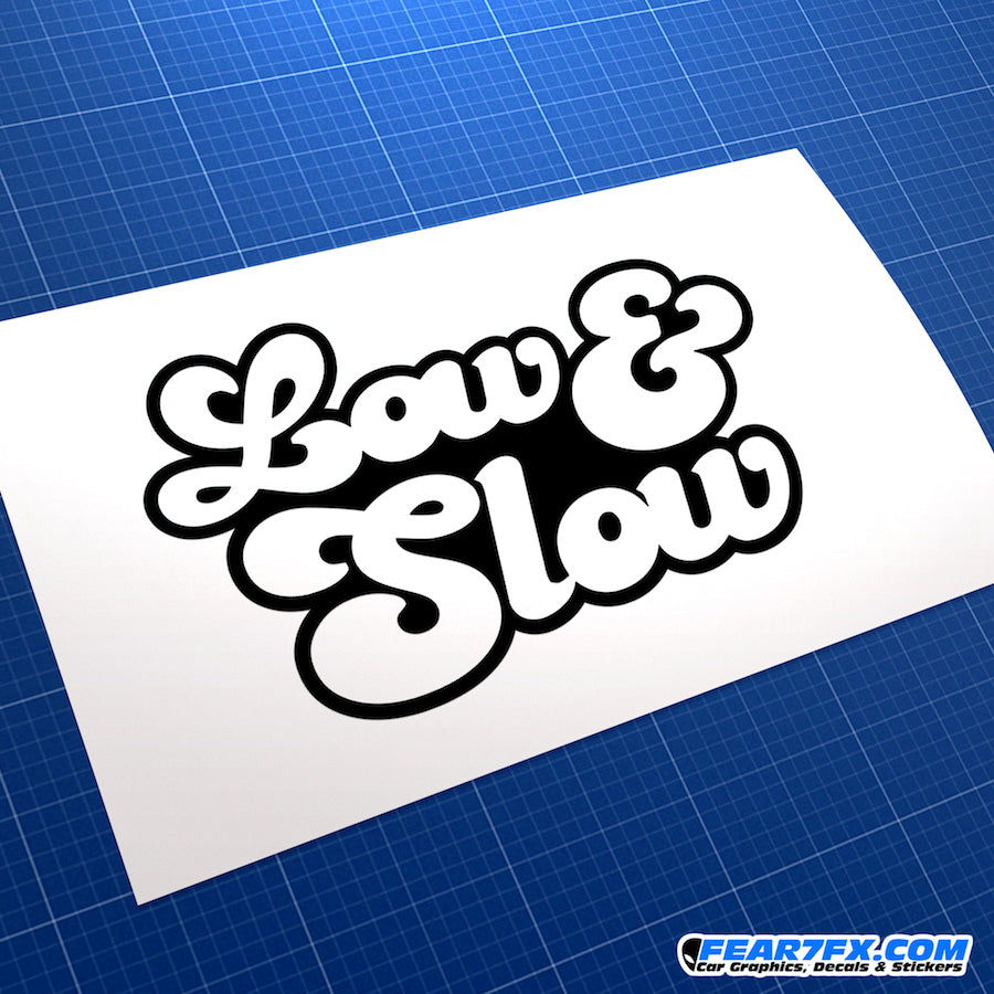 Low And Slow JDM Vinyl Decal Sticker