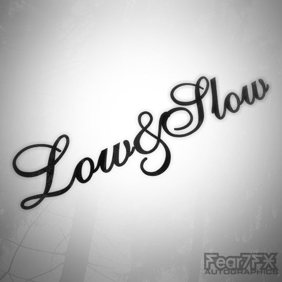 Low And Slow Funny Euro Decal Sticker V2