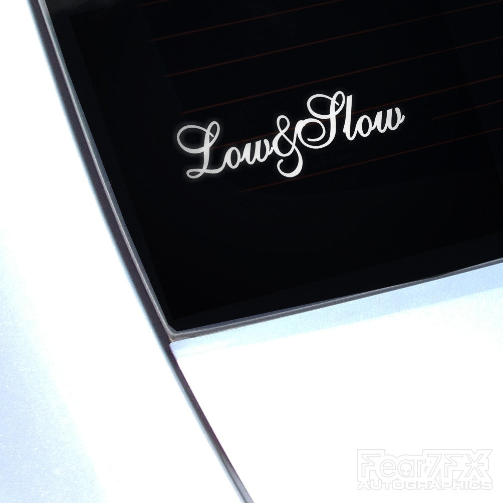 Low And Slow Funny Euro Decal Sticker V2