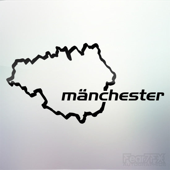 1x Manchester Custom Nurburgring Style Vinyl Decal