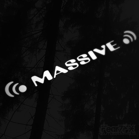 1x Massive Audio V2 Vinyl Transfer Decal