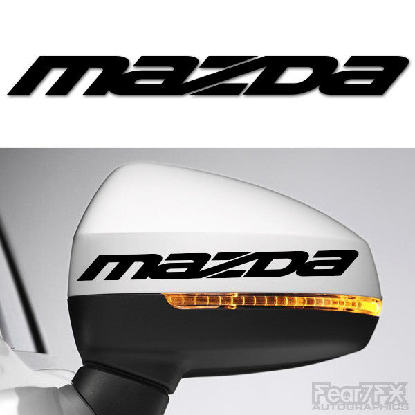 2x Mazda Side Mirror Vinyl Transfer Decals