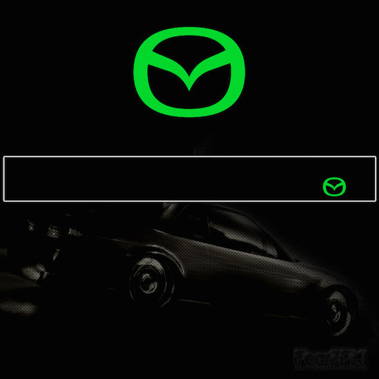 Mazda Logo V2 Vinyl Windscreen SunStrip Any 2 Colours