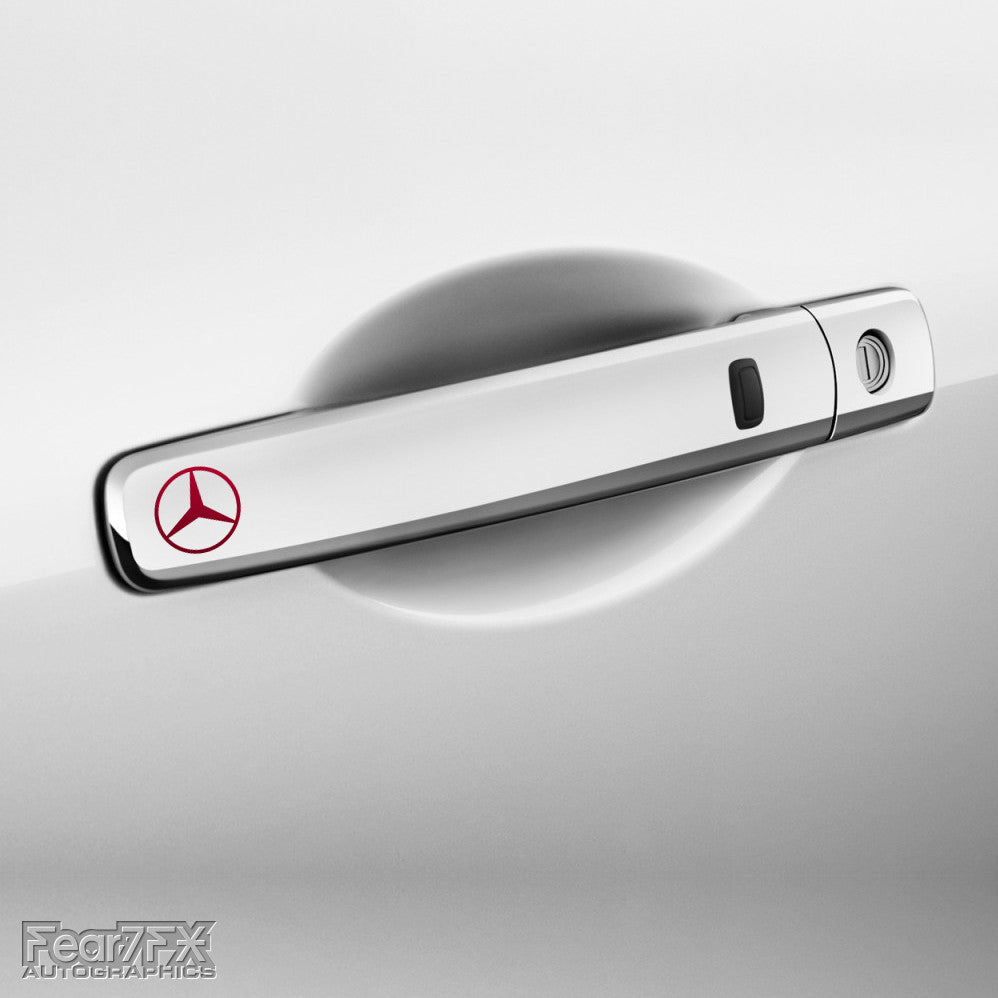 4x Mercedes Door Handle Vinyl Decals