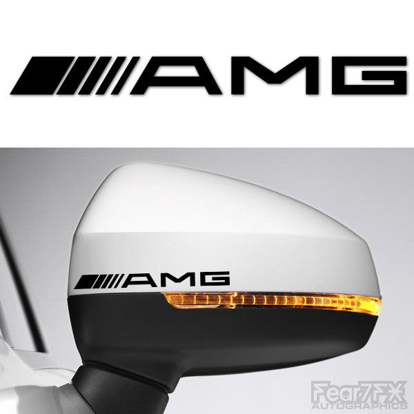 2x AMG Side Mirror Vinyl Transfer Decals