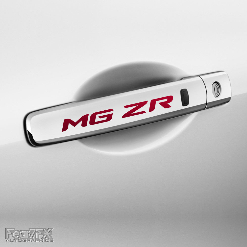 4x MGZR MG ZR Door Handle Vinyl Decals