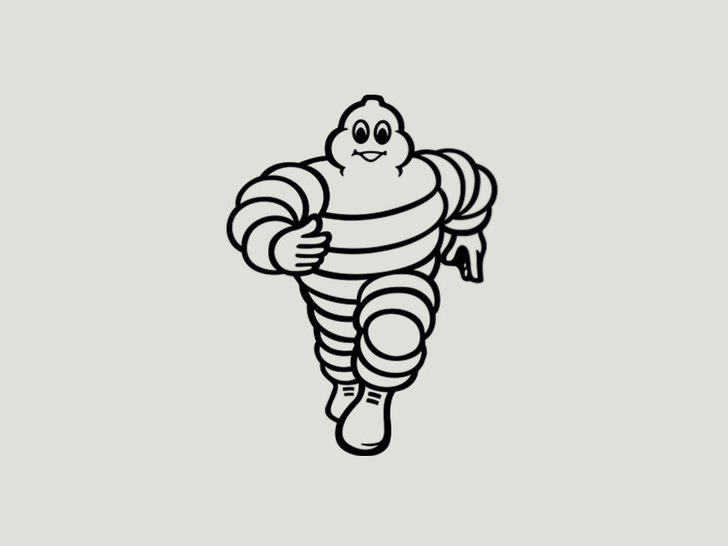 2x Michelin Man V1 Vinyl Transfer Decal