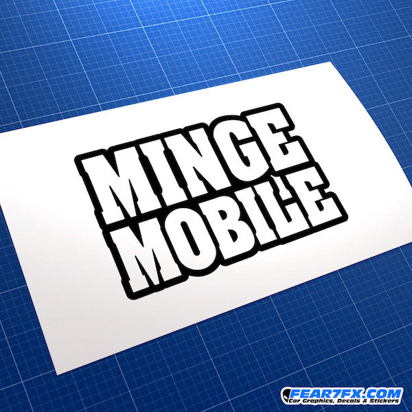 Minge Mobile Funny JDM Car Vinyl Decal Sticker