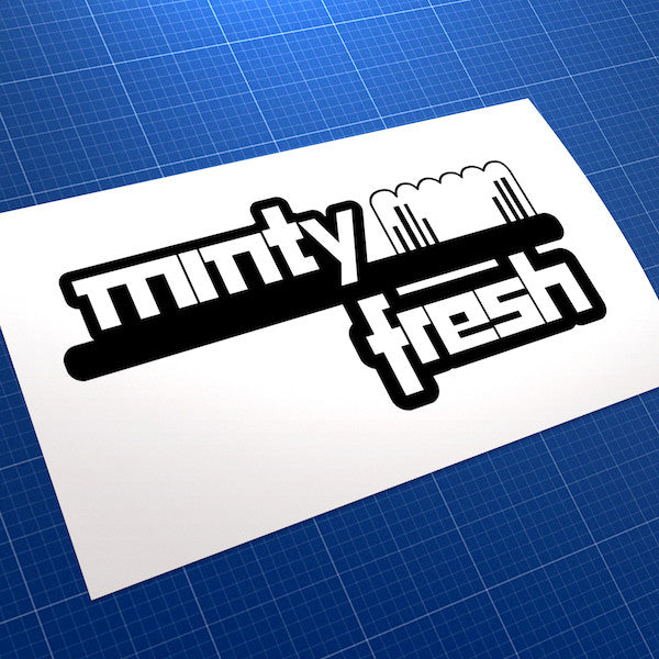 Minty Fresh Toothpaste JDM Car Vinyl Decal Sticker